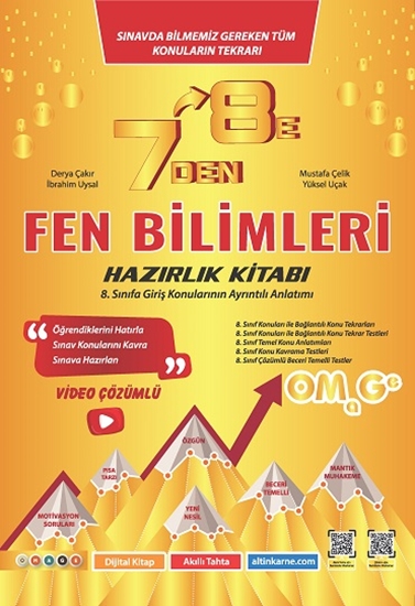 Omage/Kolay Seri 7 Den 8 E Lgs Fen Bilimleri Hazırlık Kitabı