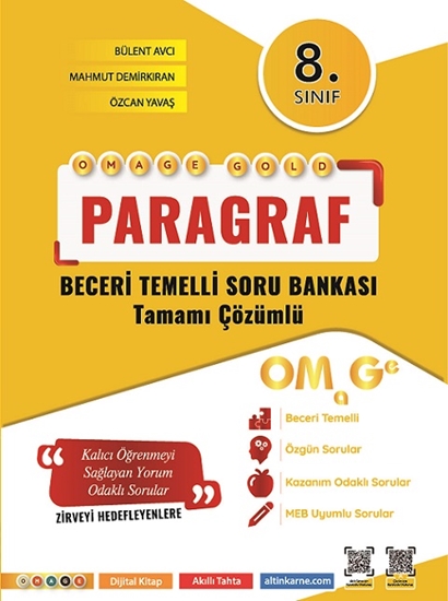 Omage/Kolay Seri 8. Sınıf Omage Gold Paragraf Soru Bankası