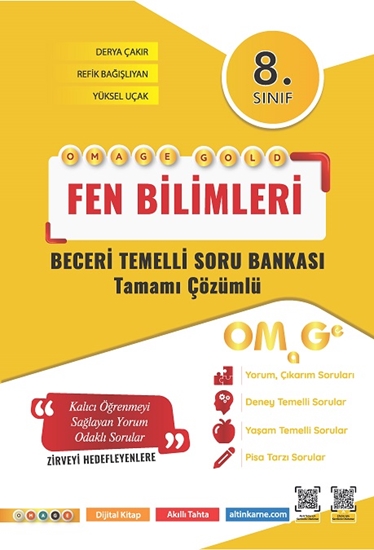 Omage/Kolay Seri 8. Sınıf Omage Gold Fen Bilimleri Soru Bankası