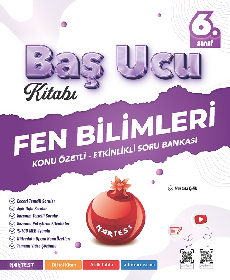 Nartest  6. Sınıf Fen Bilimleri Baş Ucu Kitabı Maarif Modeli