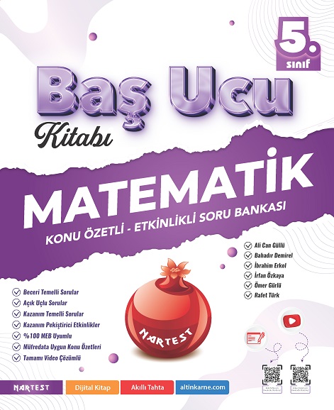 Nartest  5. Sınıf Matematik Baş Ucu Kitabı Maarif Modeli