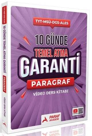Paraf 10 Günde Temel Atma Garanti Paragraf Video Ders Kitabı