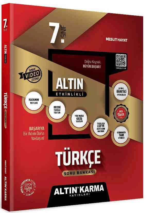 Altın Karma 7.Sınıf Türkçe Altın Etkinlikli Kazanım SB 205-26
