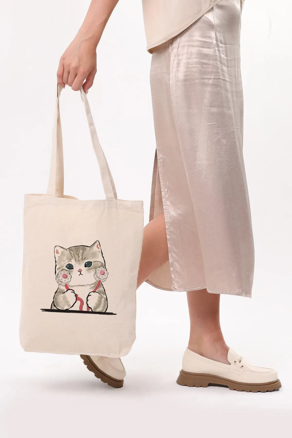 Çınar Bez Çanta Kanvas Doktor Kedi Bez Çanta