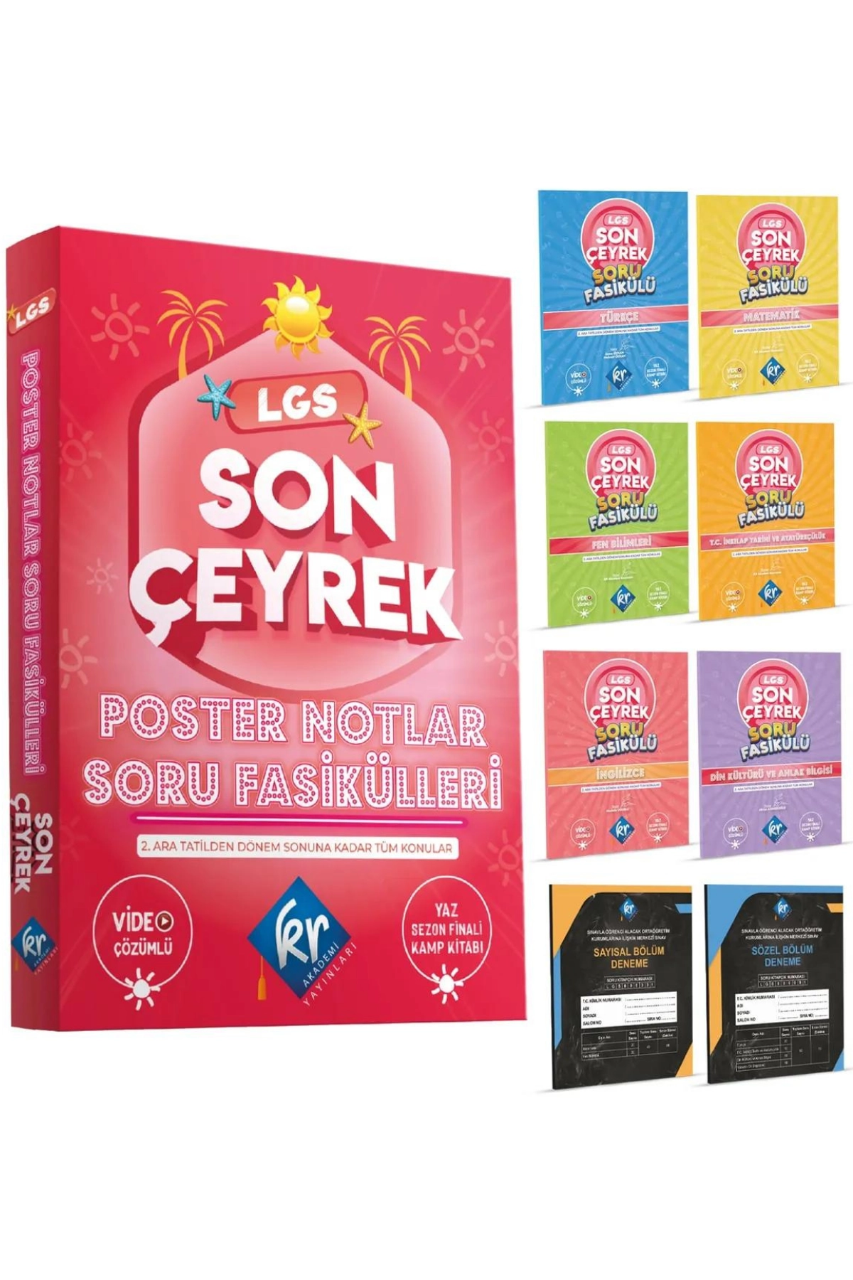KR AKADEMİ LGS Son Çeyrek Poster Notlar Soru Fasikülleri