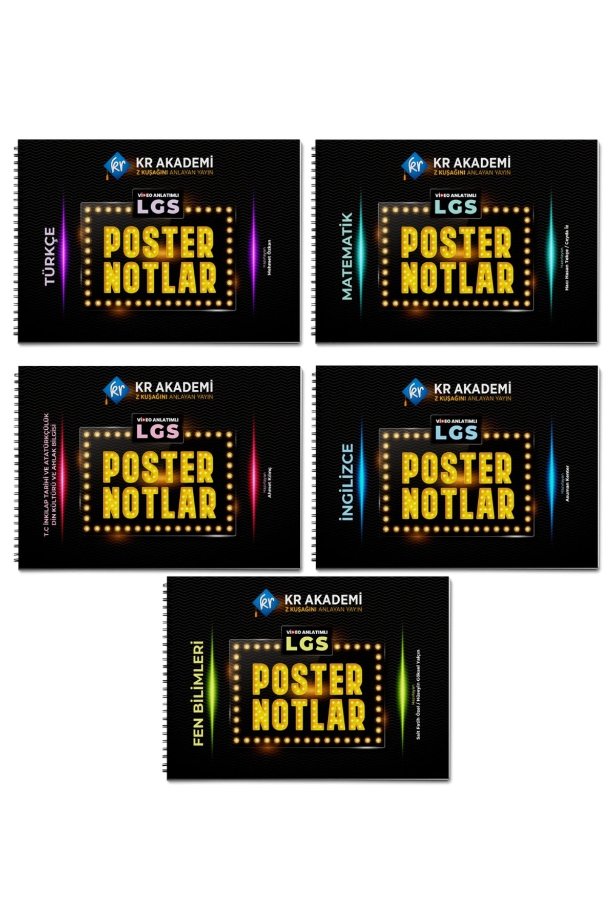 KR AKADEMİ LGS Poster Notlar Seti (5’li)