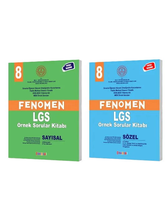 Fenomen Yayınları Fenomen 8 MEB Sayısal ve Sözel Örnek Sorular 2026
