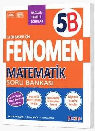 Fenomen Yayınları 5. Sınıf  Matematik Soru Bankası B 2026-2027 **YENİ**