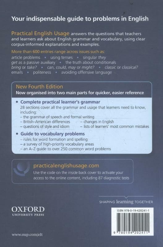 Oxford Practical English Usage 4ED with Online Access