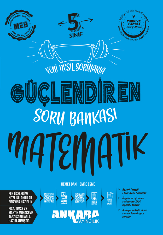 Ankara 5. Sınıf Güçlendiren Matematik Soru Bankası **YENİ**
