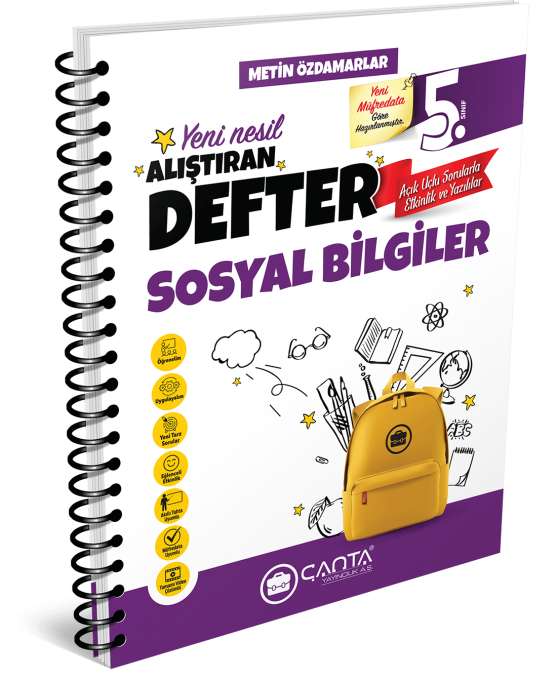 ÇANTA 5. Sınıf Sosyal Bilgiler Alıştıran Defter