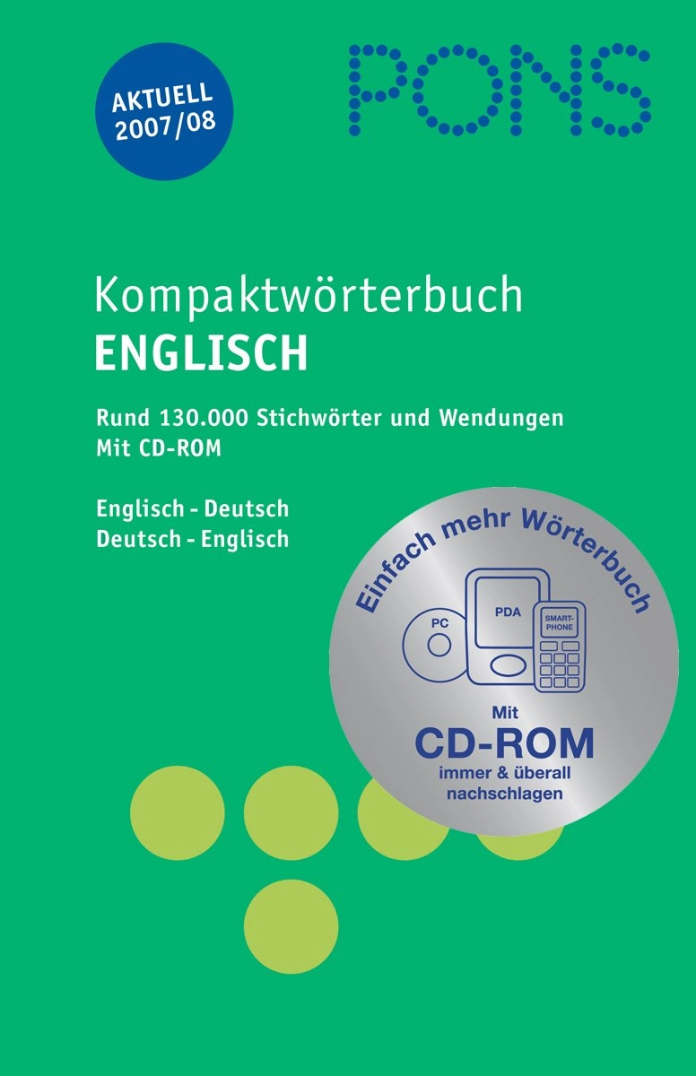 PONS Kompaktwörterbuch Englisch Deutsch-Deutsch-Englisch