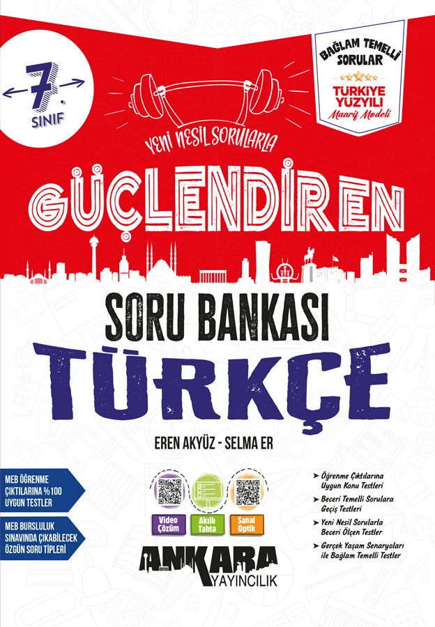Ankara 7. Sınıf Güçlendiren Türkçe Soru Bankası 2026-2027 **YENİ**