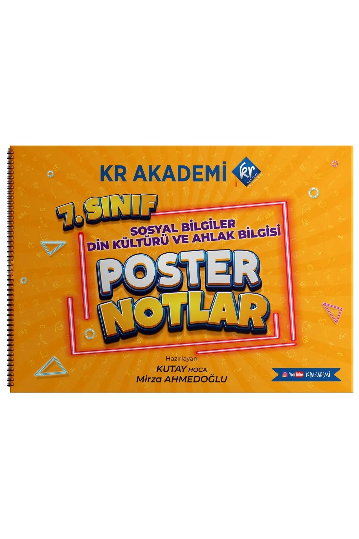 KR AKADEMİ 7. Sınıf Sosyal Bilgiler - Din Kültürü ve Ahlak Bilgisi Poster Notlar