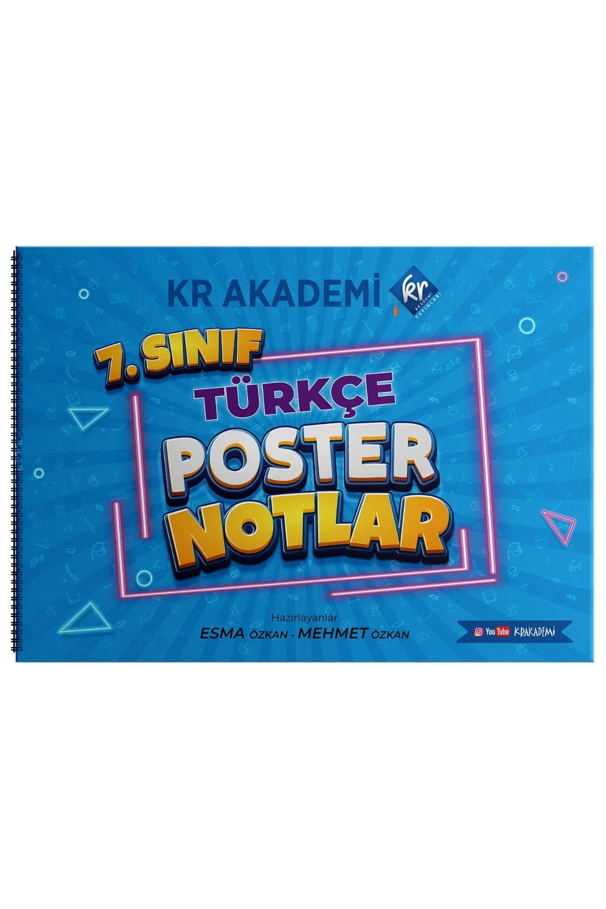KR AKADEMİ 7. Sınıf Türkçe Poster Notlar