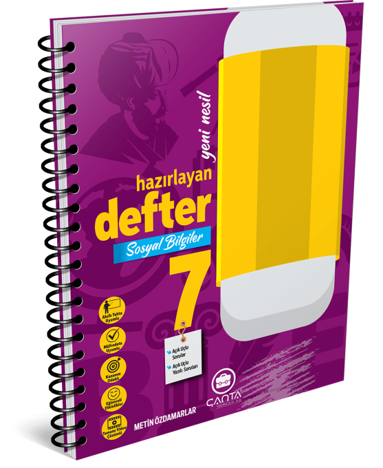 ÇANTA 7. Sınıf Sosyal Bilgiler Hazırlayan Defter