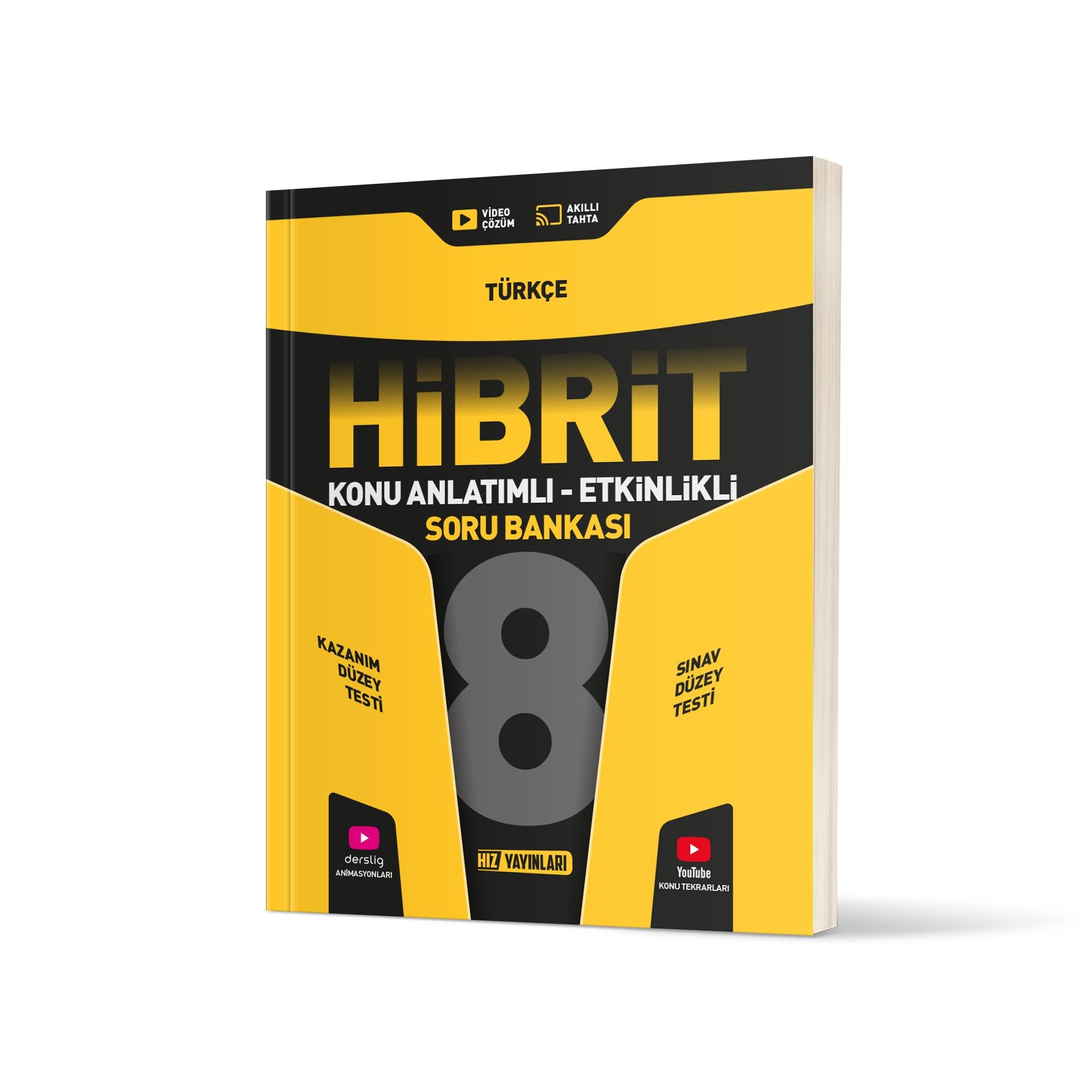 HIZ 8. SINIF HİBRİT TÜRKÇE KONU ANLATIMLI SORU BANKASI