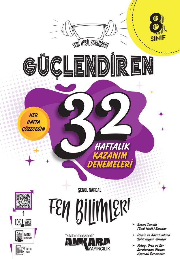 Ankara 8.Sınıf Fen Bilimleri 32 Hafta Kazanım Denemesi