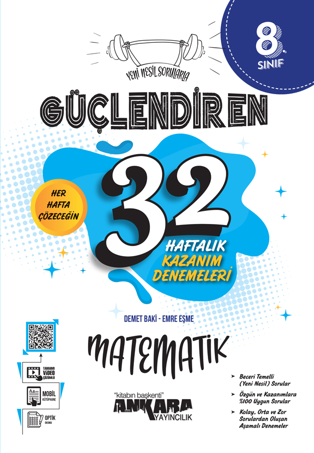 Ankara 8.Sınıf Matematik 32 Hafta Kazanım Denemesi