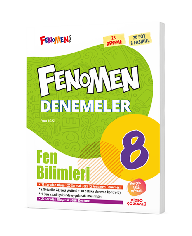 Fenomen 8 Fen Bilimleri Denemeler (28 Deneme)