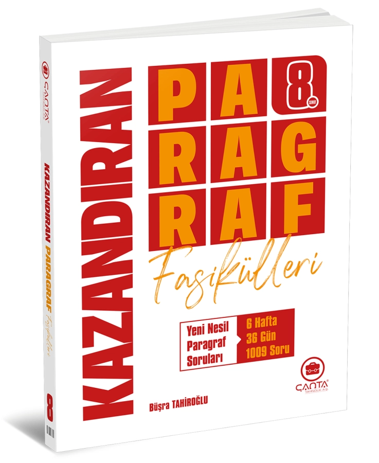Çanta 8.Snf.Kazandıran Paragraf Fasikülleri (6 fasikül)+Deneme Sınavı 205-2026