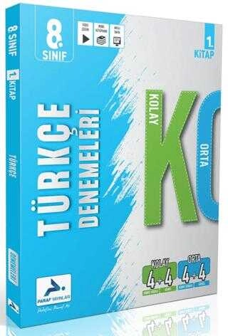 Paraf 8. Sınıf Türkçe Kolay Orta Branş Deneme - 1. Kitap
