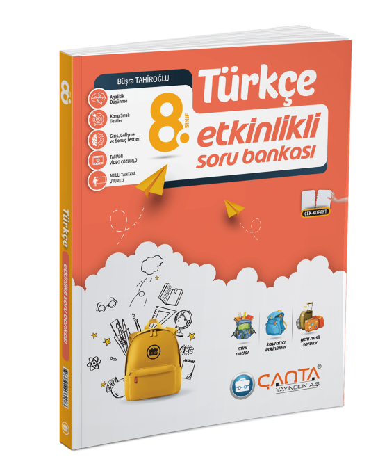ÇANTA 8. Sınıf Türkçe Etkinlikli Kazanım Soru Bankası