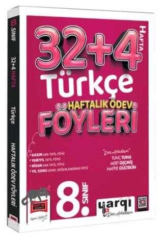 Yargı 8.Sınıf Türkçe 32+4 Haftalık Ödev Föyleri