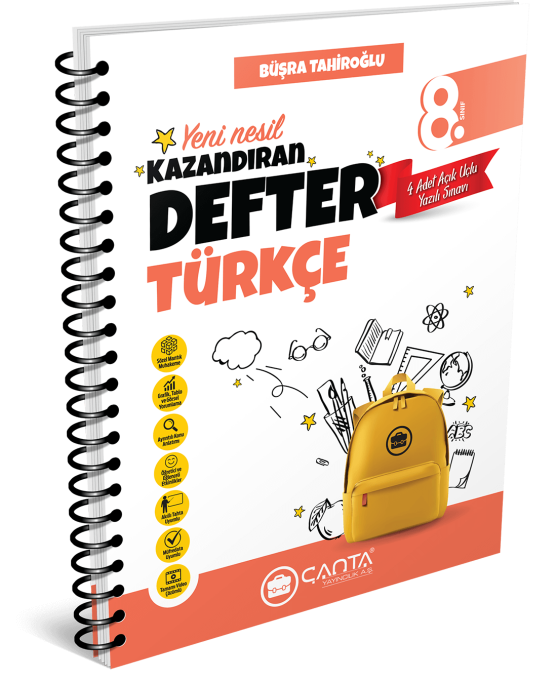 ÇANTA 8. Sınıf Türkçe Kazandıran Defter