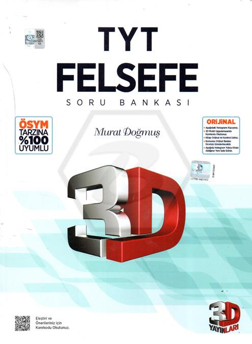 Tyt 3D Felsefe + Dın Kul. Ve Ahlak Bıl. Soru Bankası