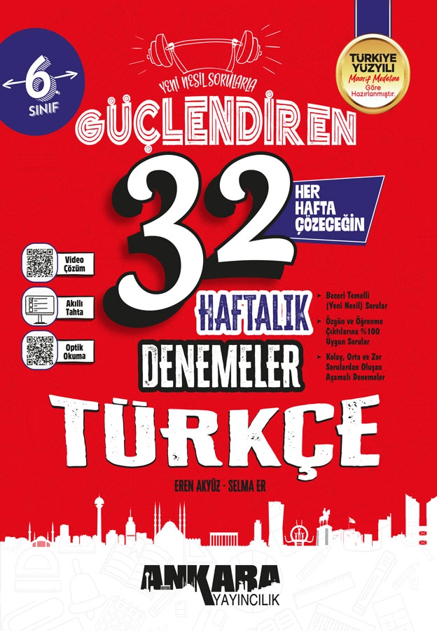 ANKARA  6. SINIF TÜRKÇE 32 HAFTA KAZ. DENEME