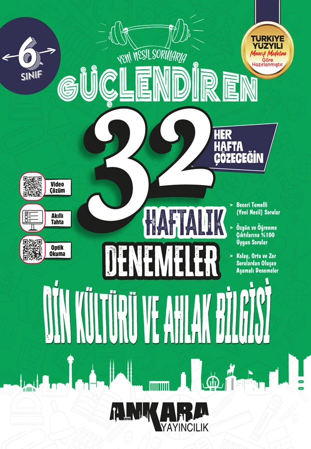 ANKARA  6. SINIF DİN KÜL. VE AHLAK BİL. 32 HAFTA KAZ. DENEME