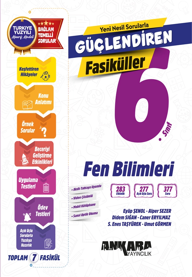 ANKARA  6. SINIF FEN BİLİMLERİ FASİKÜL KONU ANLATIM