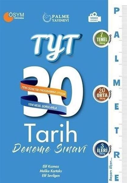 Palmetre Yks Tyt Tarih 30 Deneme Video Çözümlü **