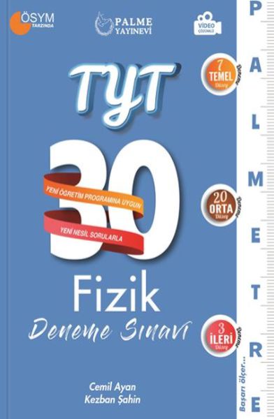 Palmetre Yks Tyt Fizik 30 Deneme Video Çözümlü **