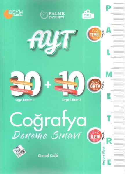 Palmetre Yks Ayt Coğrafya 40  Deneme Sınavı Serisi**
