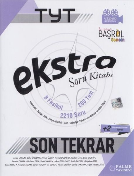 Palme Yks Tyt Ekstra Son Tekrar Soru Kitabı Tüm Dersler