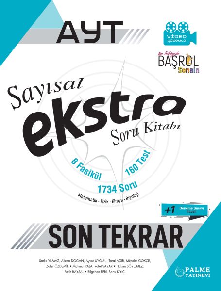 Palme Yks Ayt Ekstra Sayısal Soru Kitabı Son Tekrar