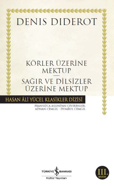 Körler Üzerine Mektup Sağır ve Dilsizler Üzerine Mektup Hasan Ali Yücel Klasikleri