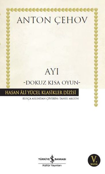 Ayı Dokuz Kısa Oyun Hasan Ali Yücel Klasikleri