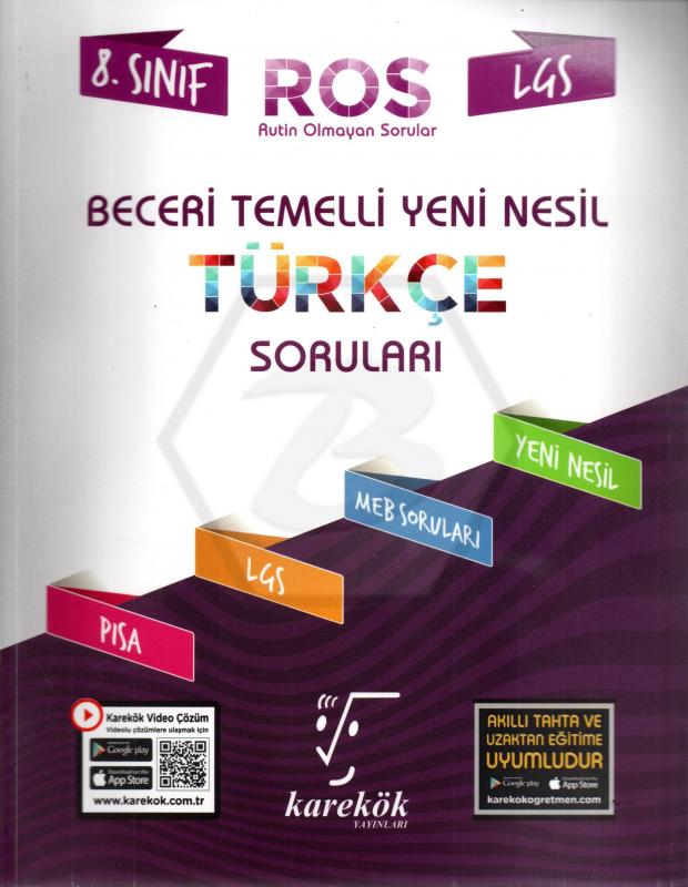 8.Sınıf Lgs Yeni Nesil Beceri Temelli Türkçe Soruları (Ros)