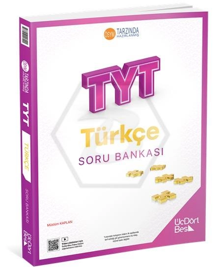 ÜçDörtBeş TYT Türkçe Soru Bankası GÜNCEL BASKI 
