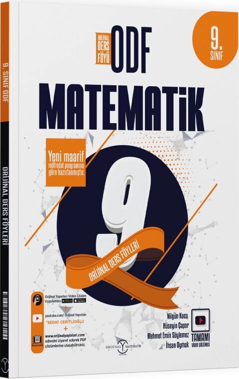 ORİJİNAL 09.SINIF ODF SETİ MATEMATİK - 25-26