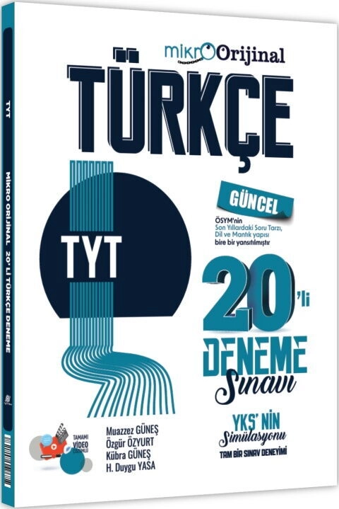 MİKRO ORİJİNAL TYT DENEME 20 Lİ TÜRKÇE - 2025-26