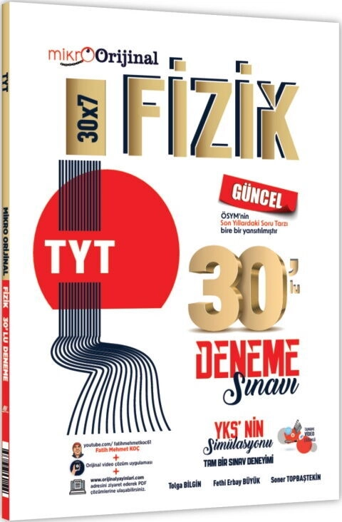 MİKRO ORİJİNAL TYT DENEME 30 LU FİZİK - 25-26