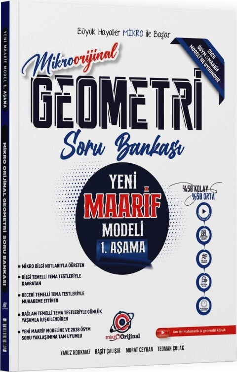 MİKRO ORİJİNAL MAARİF S.B. GEOMETRİ 1 - 2026-  **YENİ**