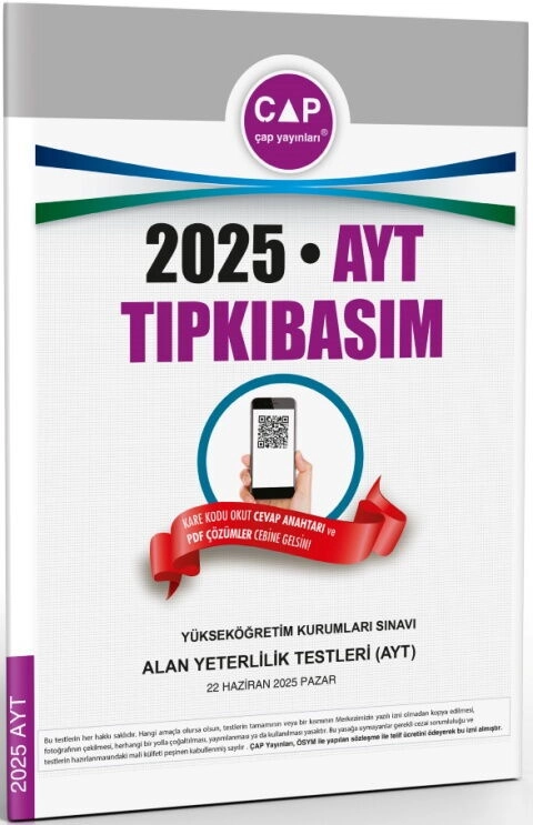 ÇAP YKS AYT TIPKI BASIM 2025