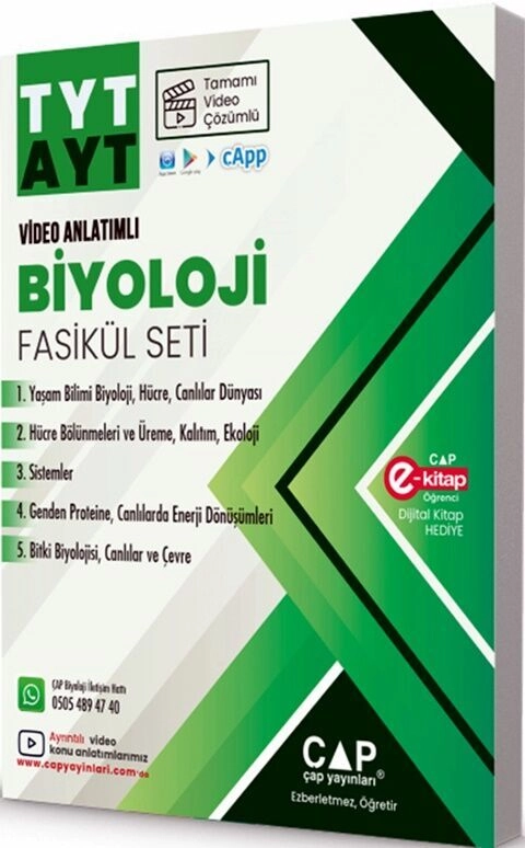 ÇAP YKS TYT AYT SET BİYOLOJİ - 2025-26