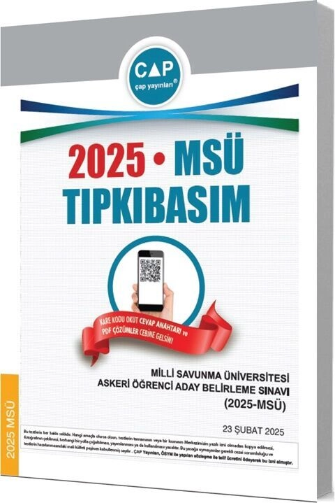 ÜNİV. HAZ TIPKI BASIM DENEME (MSÜ) - 2025