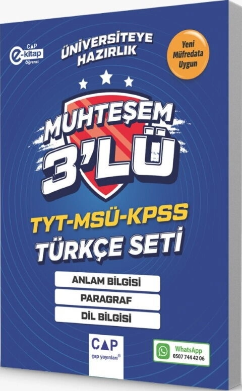 ÇAP TYT AYT SET MUHTEŞEM 3 LÜ TÜRKÇE - 2025-26